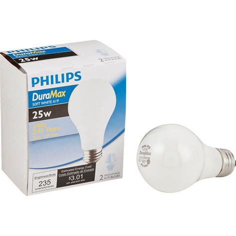 Philips Duramax 25W Frosted Soft White Medium Base A19 Incandescent