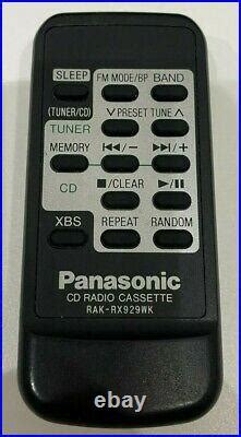 Panasonic Rx Ds Portable Cd Cassette Radio Boombox With Remote