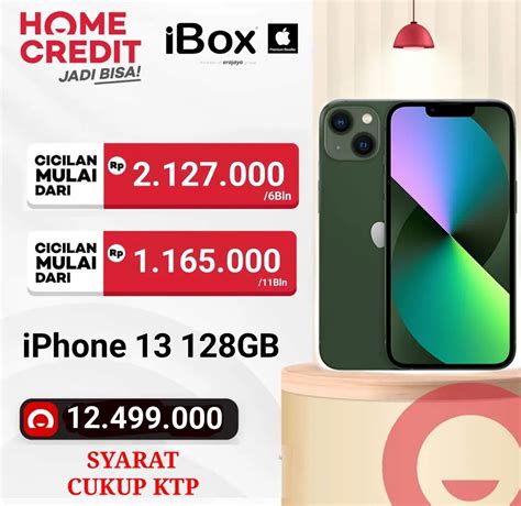Kredit iPhone 13 128GB Bunga 0% Syarat KTP, Telepon Seluler & Tablet ...