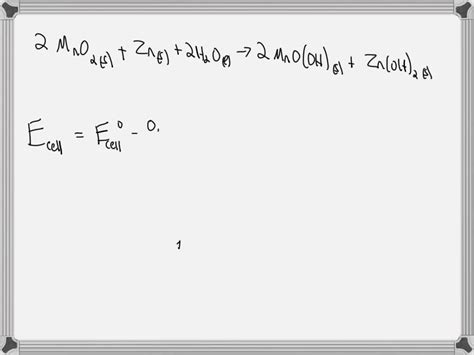 Solved Set Up Nernst Equation For The Standard Dry Cell Using This