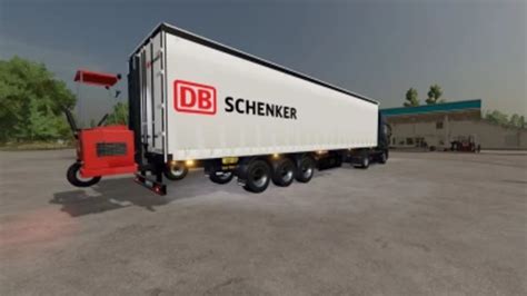 Fs22 Trailer With Forklift V 1 0 0 0 Other Trailers Mod Für Farming