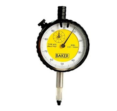 Baker K02 10mm Plunger Type Dial Gauge Model Name Number K01 At