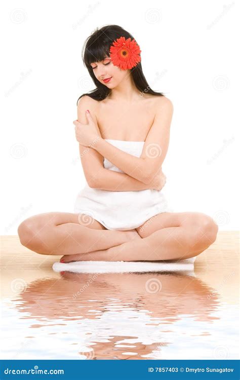 Lovely Spa Brunette Stock Image Image Of Charming Massage