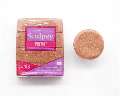 Premo Sculpey 57g Rose Gold Glitter Blackbird And Violet