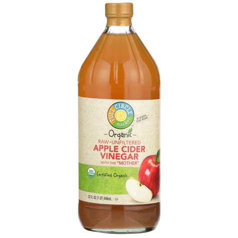 Full Circle Market Organic Raw Unfiltered Apple Cider Vinegar Fl Oz