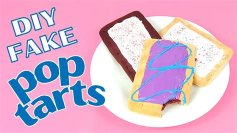 Realistic Fake Bake Pastries Tutorial Diy Fake Pop Tarts Youtube