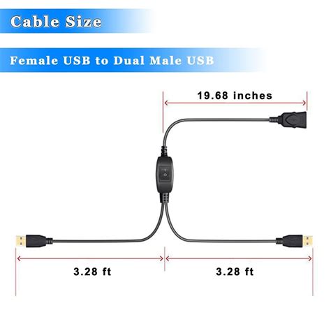 Herfair Usb Splitter 1 In 2 Outprinter Splitter Switch For Two Computersusb B Ebay