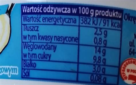 Kaszka Manna O Smaku Mietankowym Paradiso Kalorie Kj A Nutri N