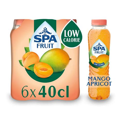 SPA Fruit Niet Bruisende Fruitlimonade Mango Abrikoos 6 X 40 Cl