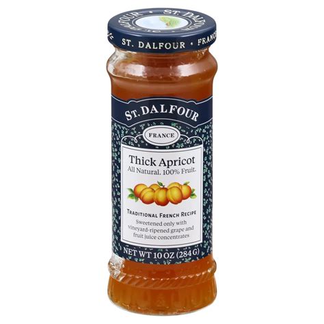 St Dalfour Thick Apricot Deluxe Fruit Spread Shop Jelly Jam At H E B