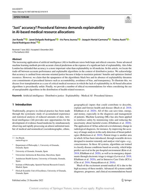 Pdf Just Accuracy Procedural Fairness Demands Explainability In Ai