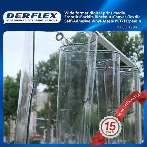 Super Clear Ribbed PVC Strip Curtains Transparent Flexible PVC Film For