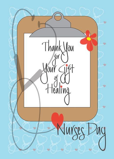 Hand Lettered Nurses Day 2023 With Flowers For Outstanding Nurse Card