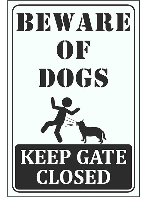 Craft Qila Safety And Warning Sign Board Beware Of Dog