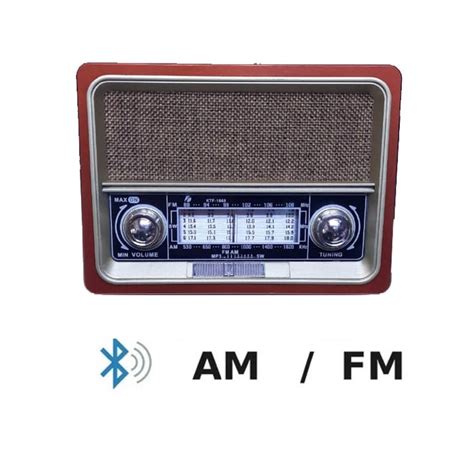 Radio Portatil Am Fm Retro Vintage Parlante Bluetooth Mp Recargable