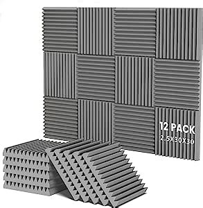 Clocell 12 Pack Acoustic Panels 2 5 30 30 Quick Recovery Sound