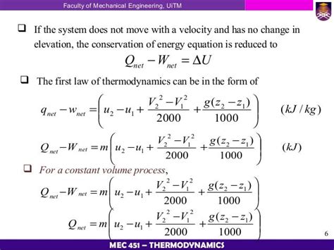 Thermodynamic Chapter 3 First Law Of Thermodynamics