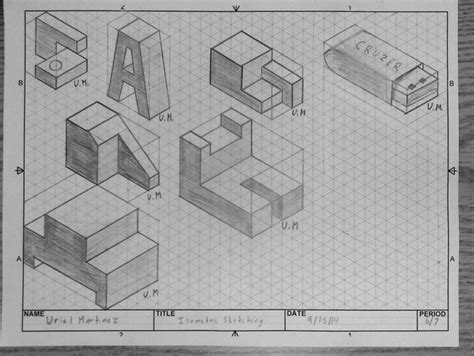 Isometric Sketching Uriel Martinezs E Portfolio