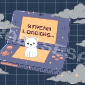 Twitch Stream Screens Overlays Midnight Cat Streams Etsy