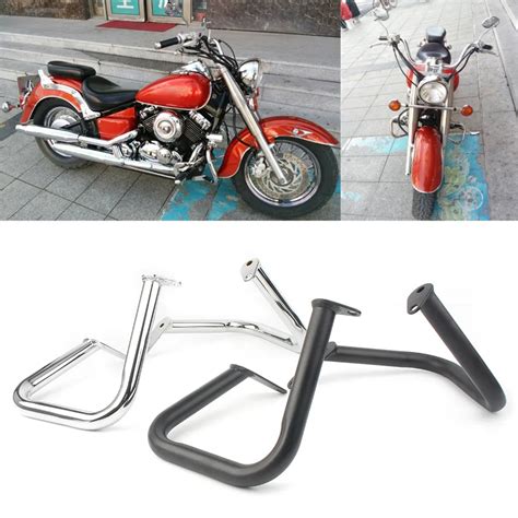 Motocicleta Guarda Motor Para Yamaha Bater Bar Protector Cromado