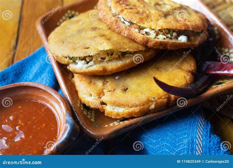 Mexican Food Corn Gorditas Stock Image Image Of Coriander Mexican