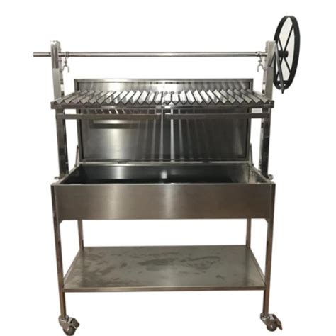 Argentine Wood Fired Bbq Parrilla Asado Grill With V Grate Grill Rotisserie