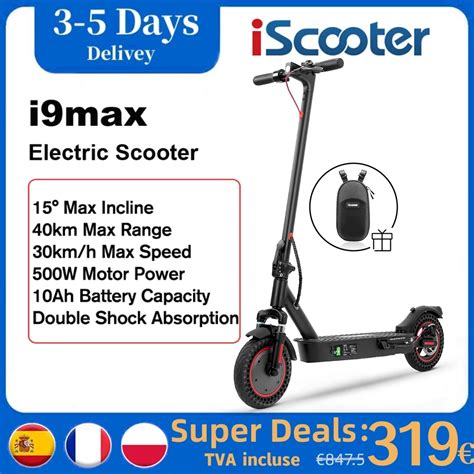 Iscooter I Max Elektrische Scooter Volwassenen Ah Elektrische