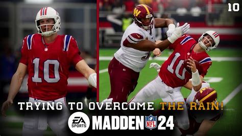 Trying To Overcome The Rain Madden 24 New England Patriots Franchise