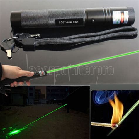 Laser 301 500mw Green Light High Power Laser Pointer Kit Black