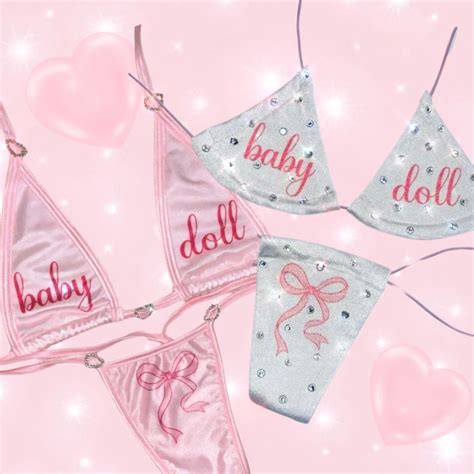 Baby Doll Bikini Exotic Dancewear Stripper Outfit Micro Bikini Microkini Etsy