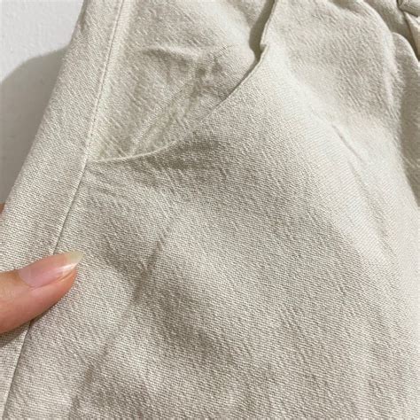 Linen Nude Pants Fesyen Wanita Pakaian Wanita Bawahan Di Carousell