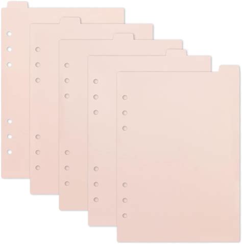 Amazon Binder Dividers A Binder Tabs Dividers Pink Binder