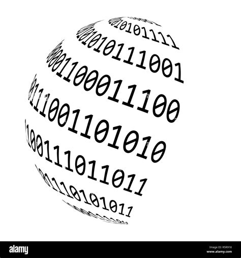 Binary Code Globe Vector Symbol Icon Design Stock Photo Alamy