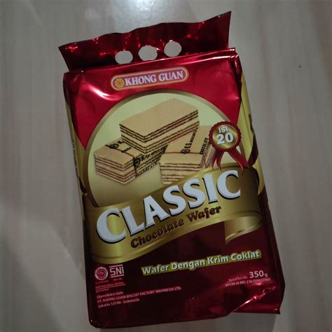 Jual Khong Guan Classic Chocolate Wafer 350gr Shopee Indonesia