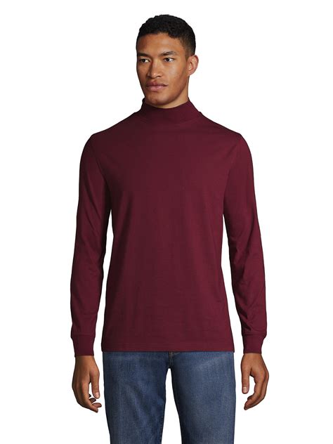 Lands End Mens Super T Mock Turtleneck