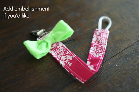 The Chronicles Of Ruthie Hart Diy Pacifier Clip Tutorial