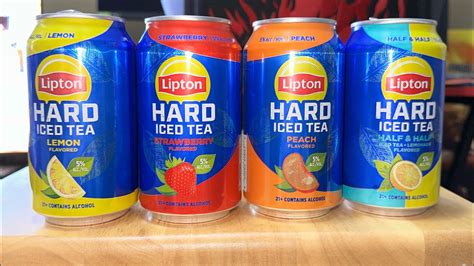 Lipton Hard Iced Tea Taste Test Review All Flavors Youtube