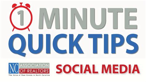 1 Minute Quick Tips Social Media Youtube