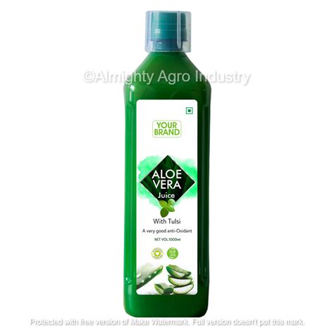 Private Label Aloe Vera Juice With Tulsi Grade Standard Natural