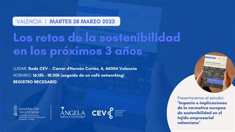 Jornada Los Retos De La Sostenibilidad En Los Pr Ximos A Os En Cev