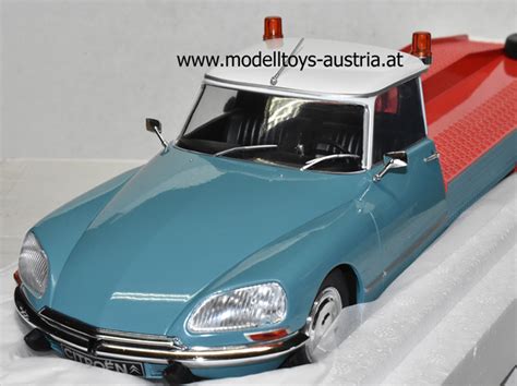 Citroen DS TISSIER Autotransporter Abschleppwagen 1970 Blau Rot 1 18