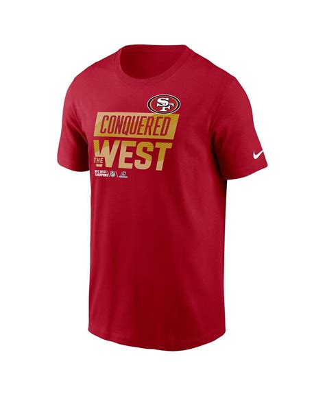 Nike Men's Scarlet San Francisco 49ers 2022 Nfc West Division Champions ...