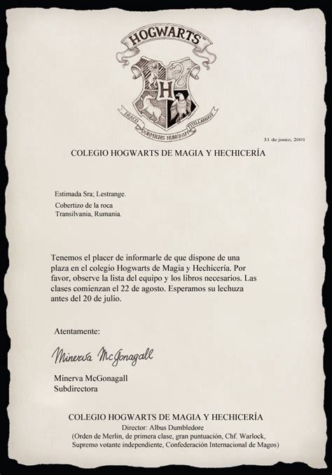 Pin De Fedee Khalifa En Guardado R Pido Carta De Harry Potter Carta