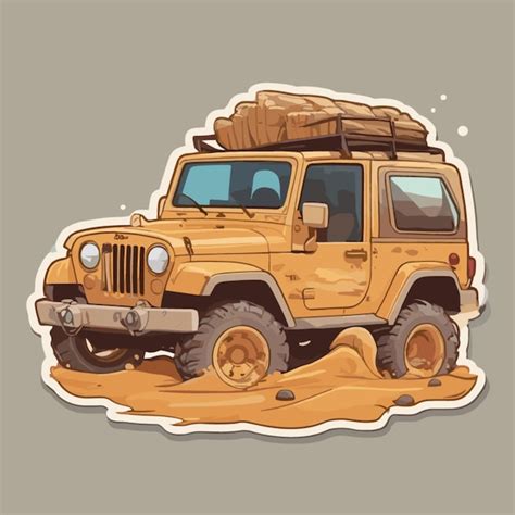 Premium Vector Dessert Jeep Cartoon Vector