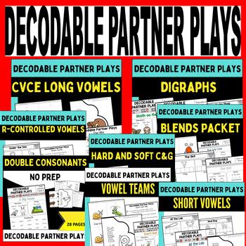 Decodable Partner Plays Bundle Digraphs Blends Hard And Soft C G