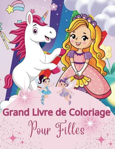 Grand Livre de Coloriage Pour Fille Dessins à Colorier de scènes de