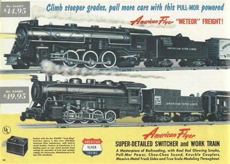 Gilbert 1952 Catalog Page 18