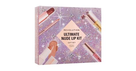 Makeup Revolution London Ultimate Nude Lip Kit Dárková kazeta rtěnka Satin Kiss g Chauffeur