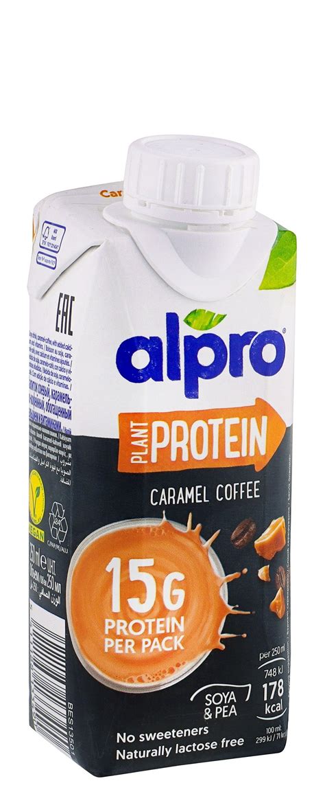 Buy Alpro Plant Protein Caramel Coffee Soya Drink 250ml Online In Kuwait Talabat Kuwait