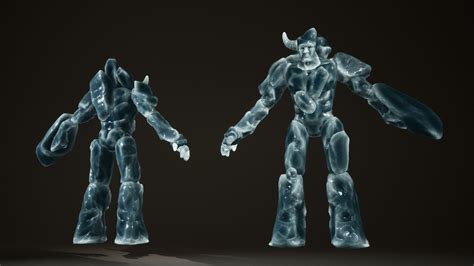 Elemental Golems in Characters - UE Marketplace